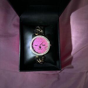 Pink Cat Face Women's Watch